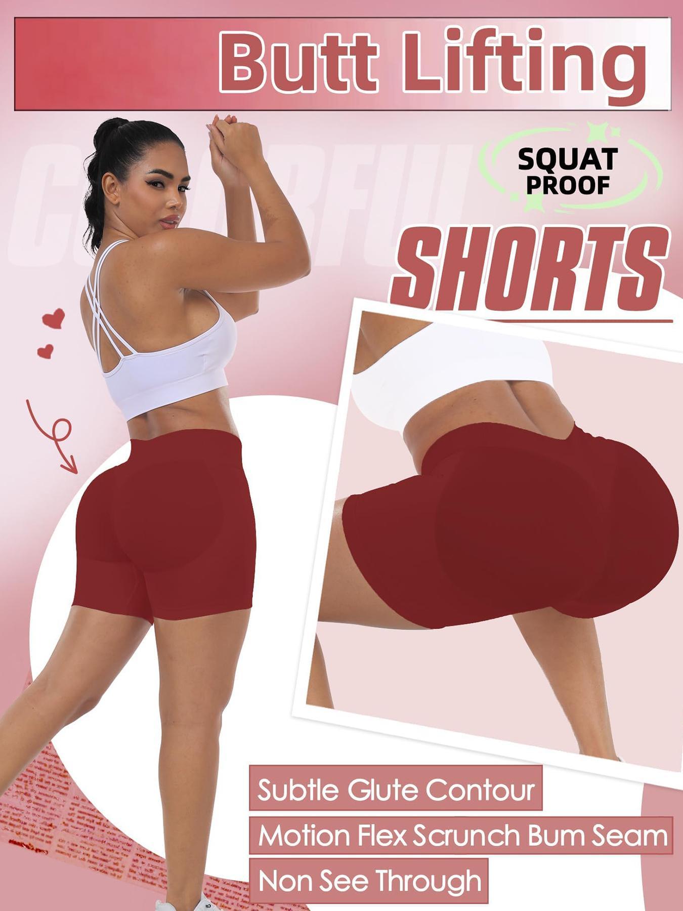Seamless Shorts for Women, Invisible Scrunch Butt Lifting Gym Booty Biker Shorts, Breathable Comfortable High Stretch Skinny Shorts, Gym Shorts, Ladies Sportswear for Indoor Outdoor Wear, Athletic Shorts, High Waist Shorts Seamless Shorts for Women, Invisible Scrunch Butt Lifting Gym Booty Biker Shorts, Breathable Comfortable High Stretch Skinny Shorts, Gym Shorts, Ladies Sportswear for Indoor Outdoor Wear, Athletic Shorts, High Waist Shorts