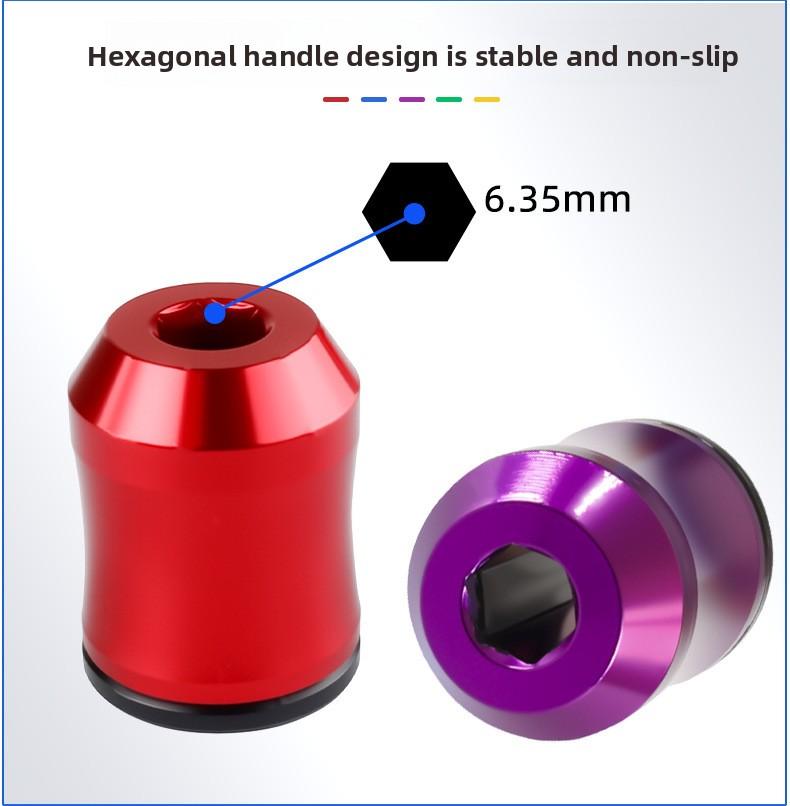 Aluminum Alloy Magneticizer Set: High-Hardness Demagnetizer, Strong Magnetic Adsorption Rings, for Screwdriver Bits and Electric Drill Bits