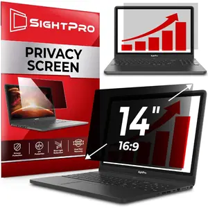 14 Inch 16:9 Laptop Privacy Screen Filter - Privacy Shield and Anti-Glare Protector (Not Magnetic)