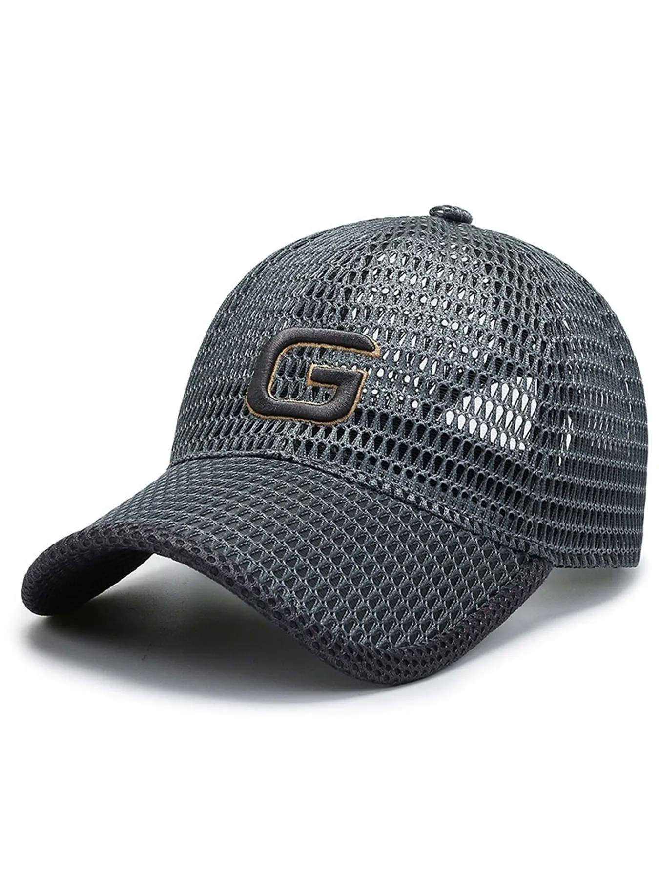 Unisex Baseball Cap, Adjustable Breathable Sun Protection Hat, Letter Embroidery Mesh Cap for Travel, Beach, Hiking, Spring & Fall