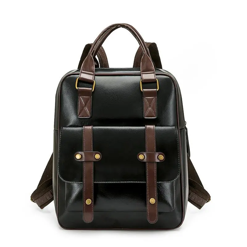 Women's New Stylish Soft Leather Backpack, Large Capacity Convertible Handheld Shoulder Travel School Daypack for Campus, Office Commute,Weekend Trips and Daily Casual Outings,Adjustable Padded Straps,Secure Zipper Closure,Trendy All-Match Daily Carry Bag
