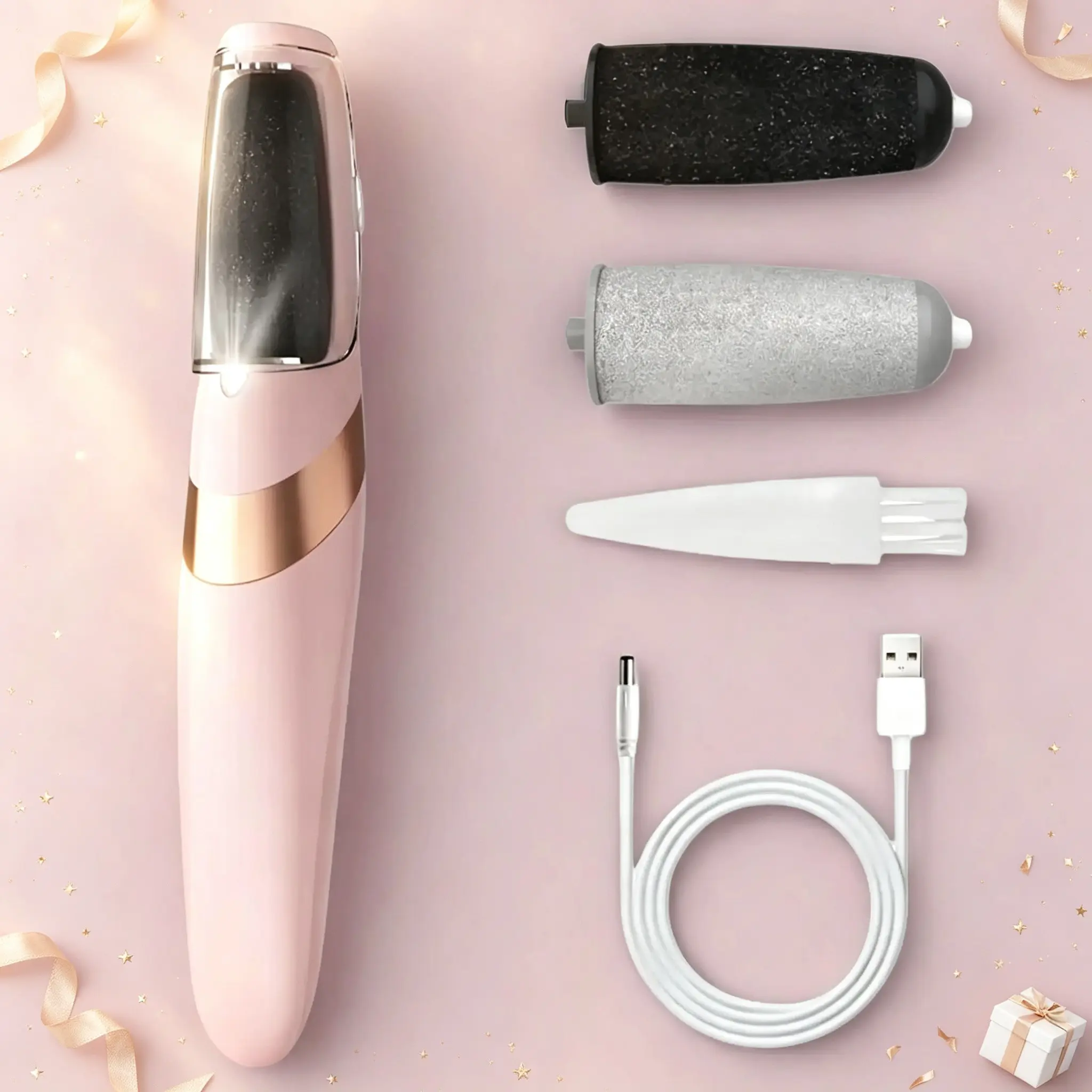 Automatic Electric Foot Exfoliator, Nail Art Dead Skin Remover, Foot Care Beauty Device, Foot File Tool, Foot Callus Remover, DIY Pedicure, Ideal for Home Use, Enhance Your Foot Health