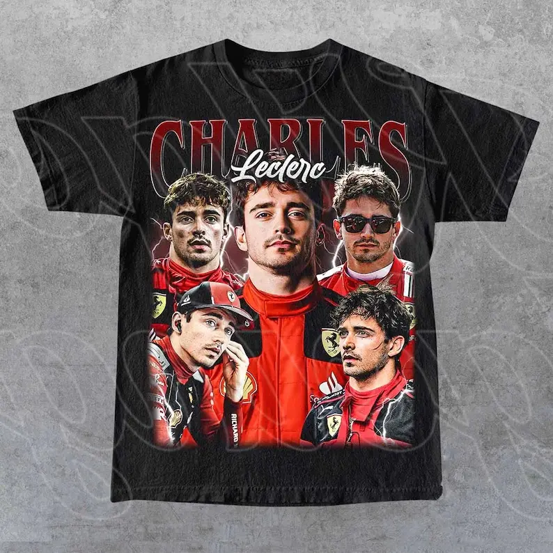 Limited Charles Leclerc Vintage T-Shirt, Gift For Woman and Man Unisex T-Shirt FD Limited Charles Leclerc Vintage T-Shirt, Gift For Woman and Man Unisex T-Shirt FD
