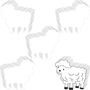 100 Pcs Sheep Paper Cutouts for Classroom Bulletin Board Chalkboard Decor, Perfect for DIY Craft School Decorations Projects Fall Party Supplies