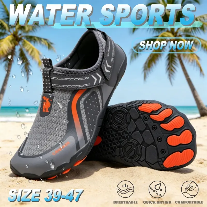 Men's Quick-Dry Outdoor Water Shoes, Aqua Socks for Beach Surfing Diving