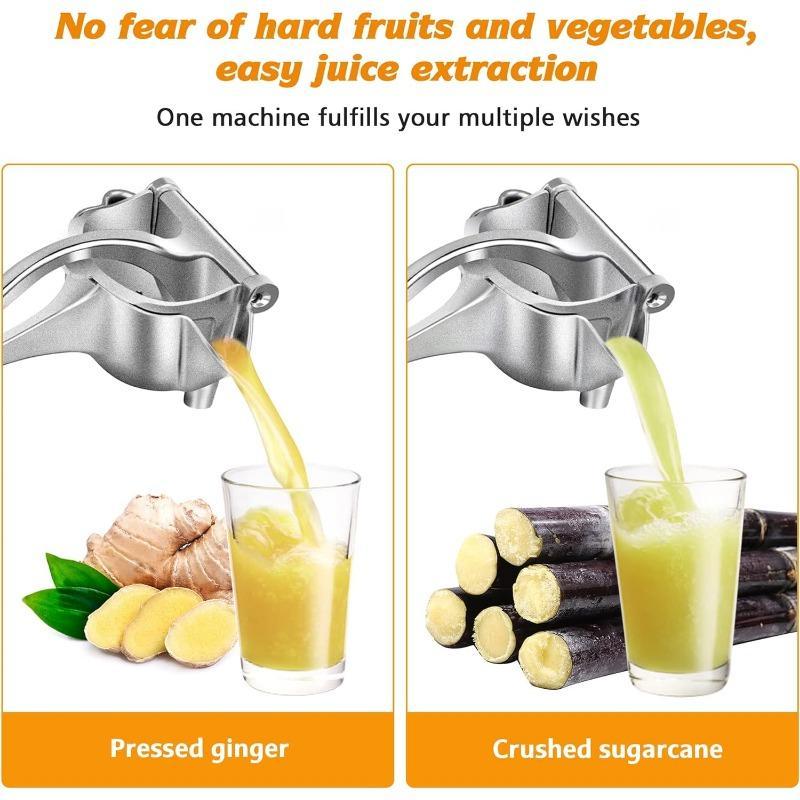 Premium Metal Alloy Manual Citrus Juicer - Detachable Heavy Duty Hand Fruit Juice Squeezer Extractor, Durable Kitchen Juicing Tool for Oranges Lemons Limes