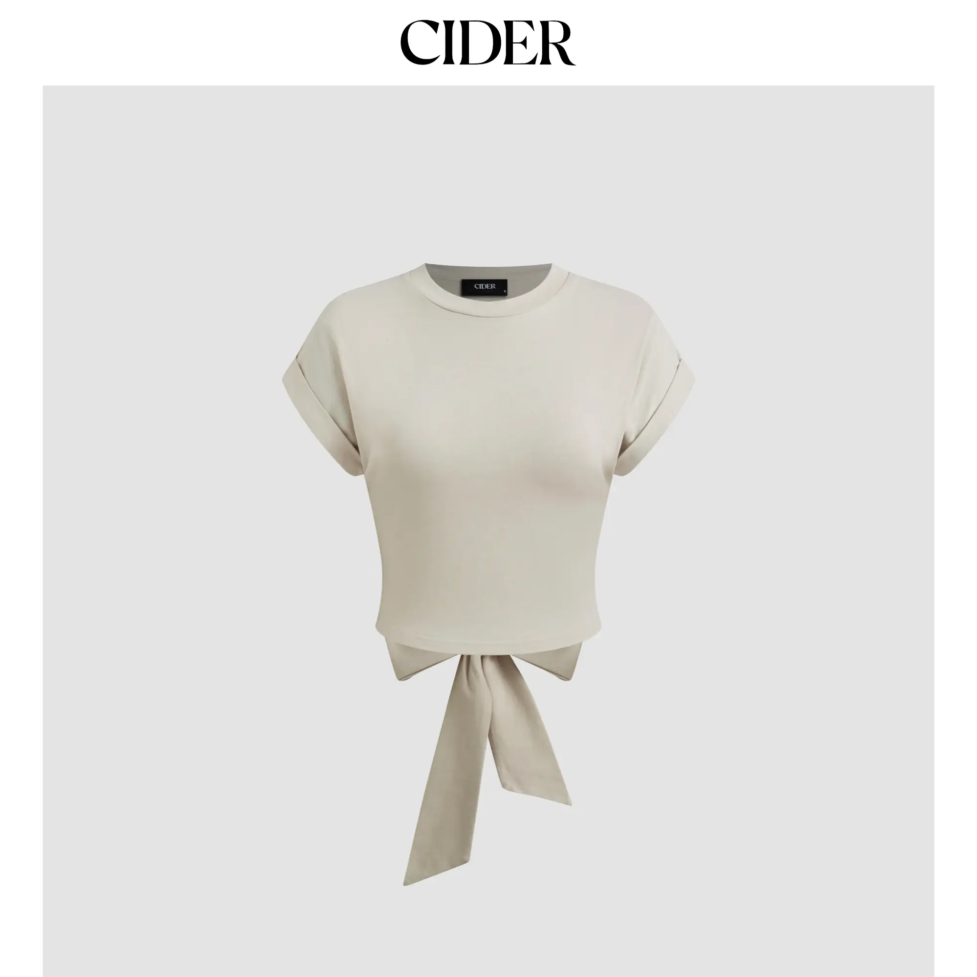 Cider Cut Out Bowknot Crop Top SummerWins SummerFinds