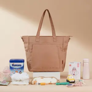 Waterproof Large Capacity Diaper Bag, Multi-Functional Shoulder Bag for Moms, Stylish Baby Bag for Outdoor Use