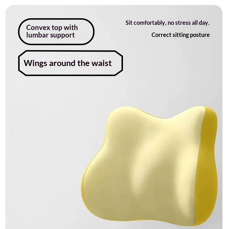 Car headrest and lumbar support for drivers, memory foam waist support for long-term sitting, car shoulder pillow, car accessories