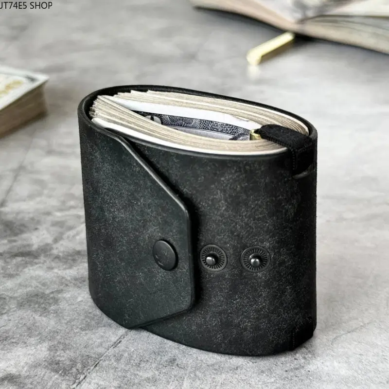 Compact Synthetic Leather Wallet with Magnet Fasten, New Magnetic Buckle Portable Bill Storage Purse for Daily Use, Wallets, Minimalist