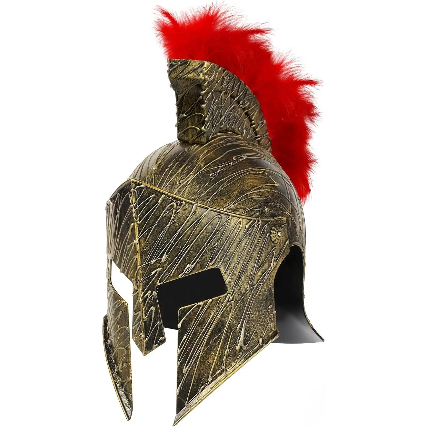Medieval Roman Knight Helmet, Plastic Greek Spartan Gladiator Helmet, Halloween Costume Accessories Hat(Gift)