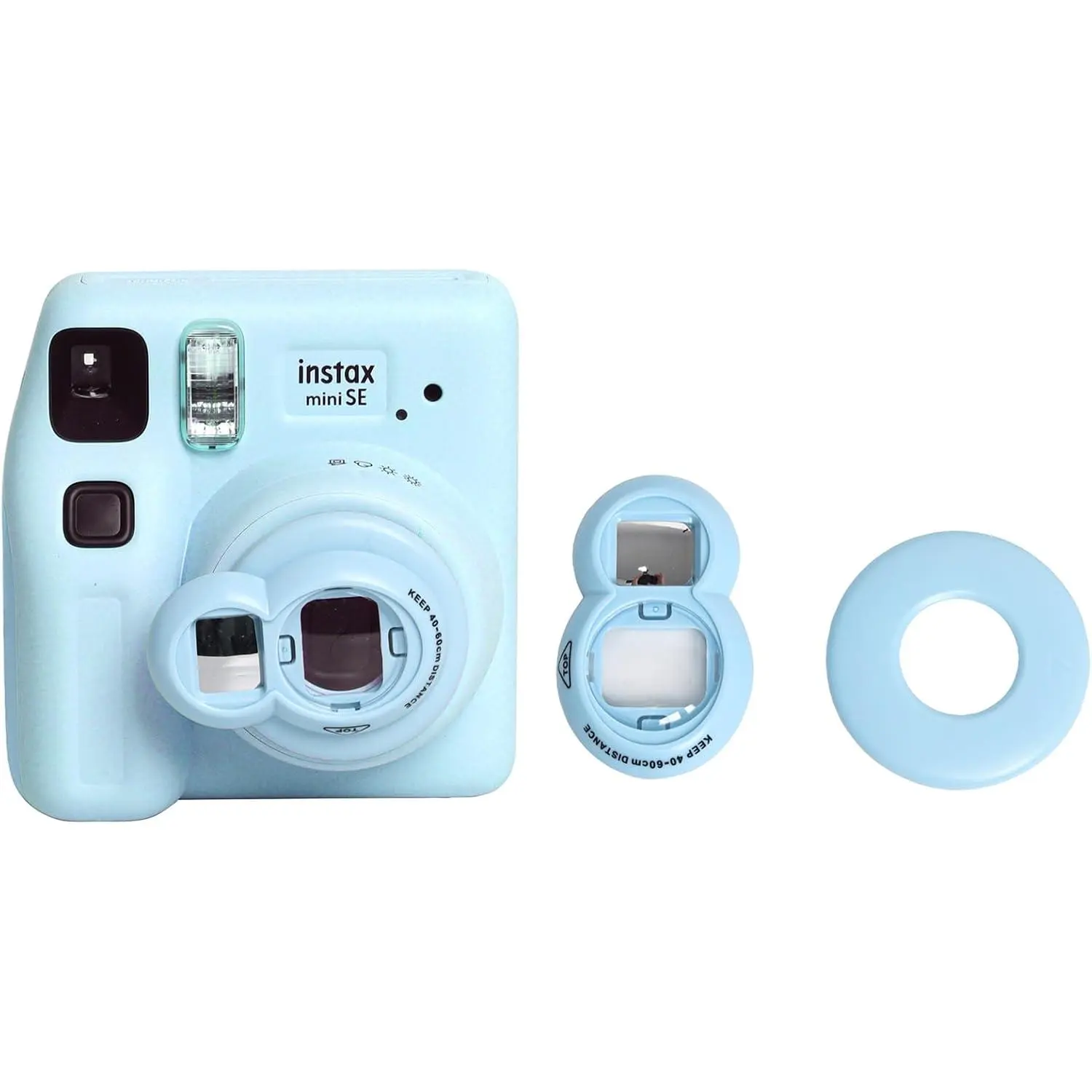 Selfie Mirror for Instax SE/Mini 7+, Self-Portrait Close Up Lens Accessories Compatible with  Instax SE/7+/7s/9/8+/8  Cameras - Blue