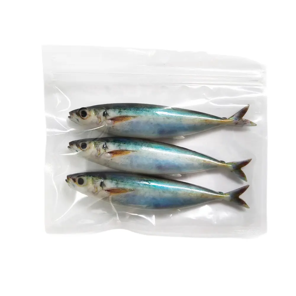 Soft Plastic Swimbait-Style Lures, Lifelike Mackerel Pattern for Saltwater Drop Shot Predator Game Fish, Durable Action, Mackerel Shape