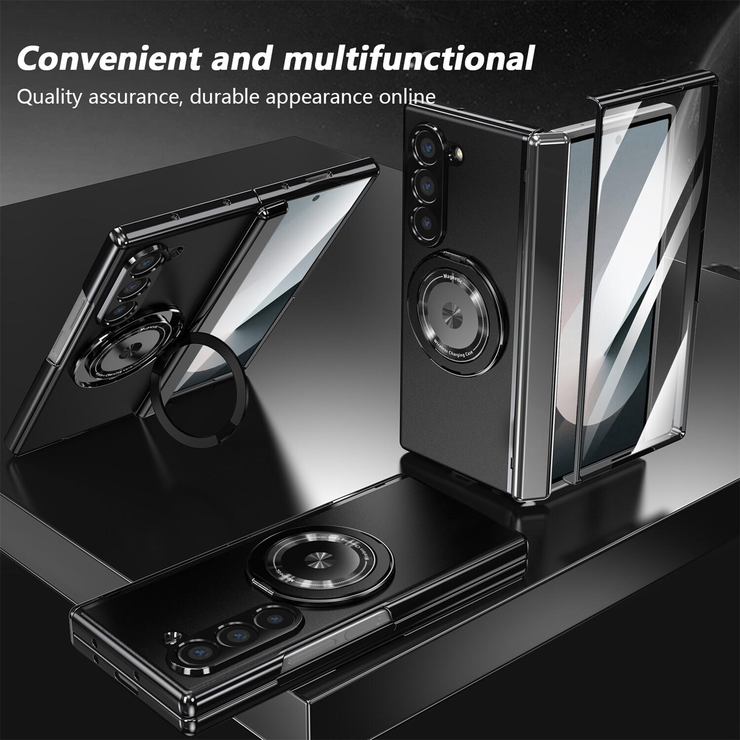 [LX]For Samsung Galaxy Z Fold 6/5/4/3 Shockproof Magnetic Ring Case Screen Protector Protection Protective TikTokShopBacktoSchool