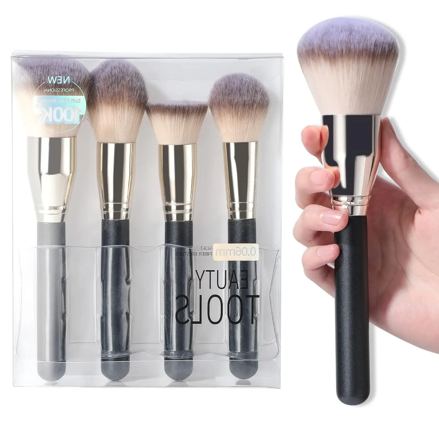 Large Premium Synthetic Makeup Brush Set for Foundation, Powder, Concealer, Cosmetic ApplicationGift