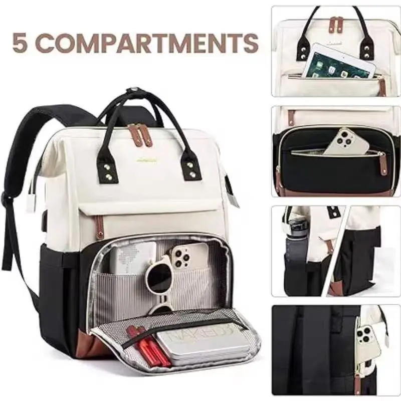 Professional Laptop Backpack - Large Capacity Office Bag for Campus Life, Everyday Carry School Laptop Bag, Laptop Bags, School Laptop Backpack