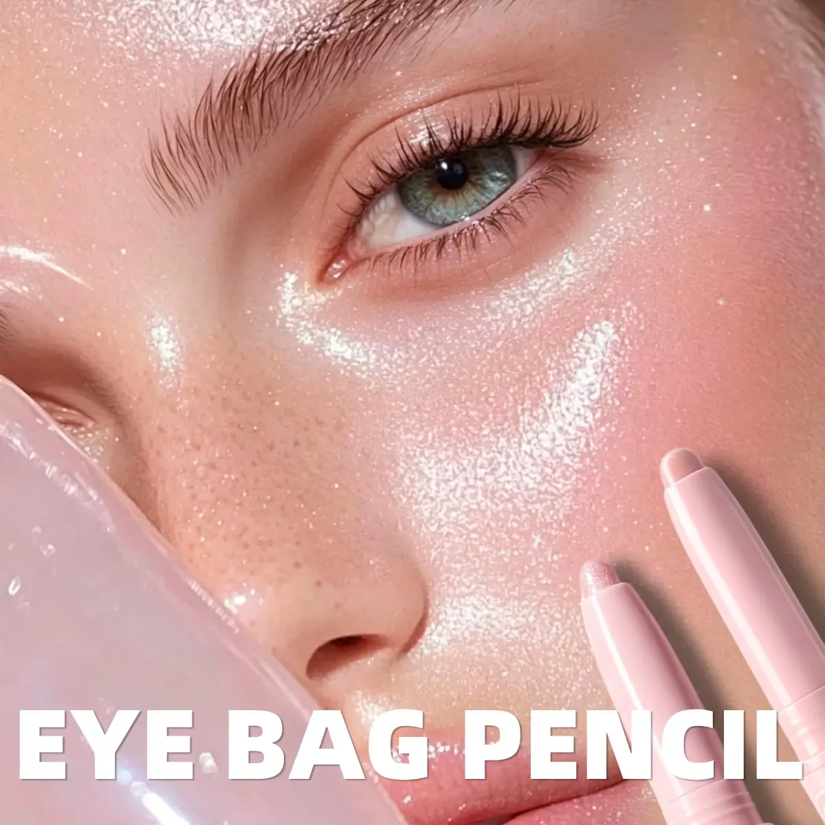 CandyMood Champagne Gold Eyeliner Pen, Fine Shimmering Finish, Brightens Eye Area, Long-Lasting Natural Look, Ideal for Daily Commute and Dates