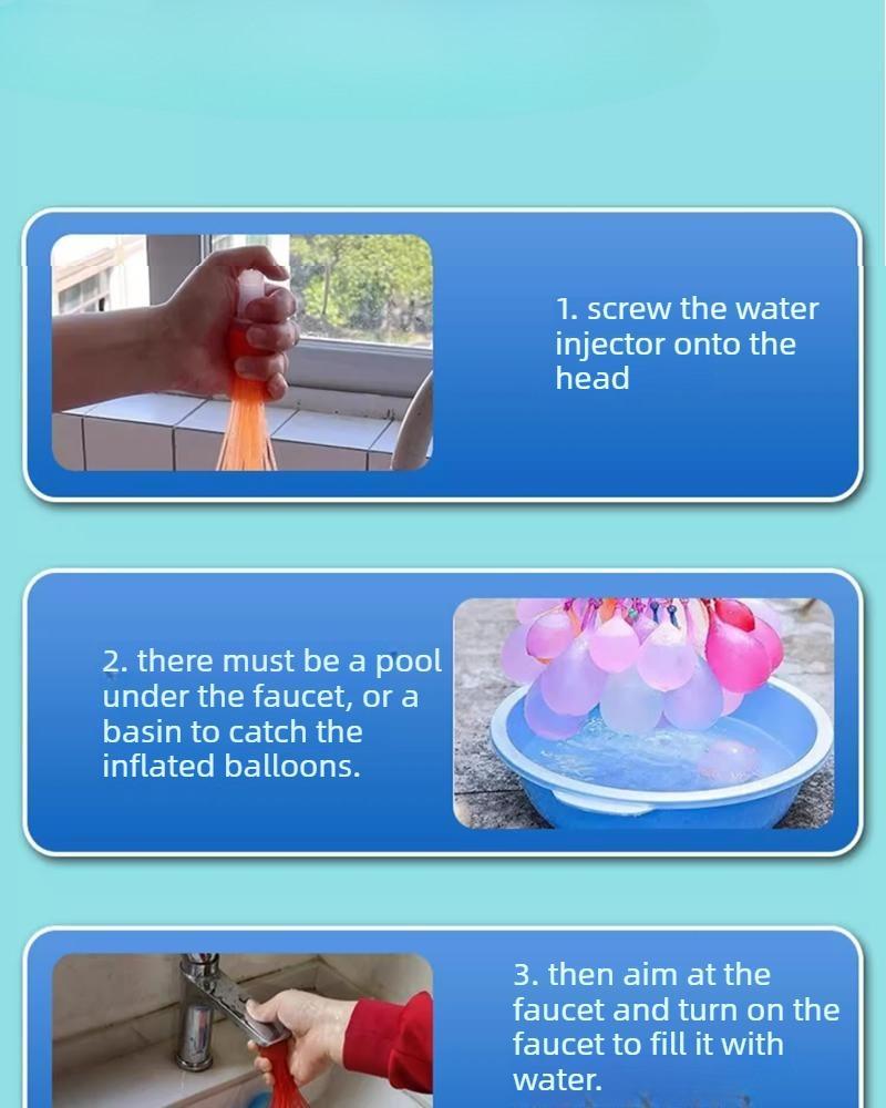 111 PCS Automatic water-filling balloons for water fights, a summer children's toy that quickly fills up for water festivals and is popular on Douyin (TikTok) for outdoor use.