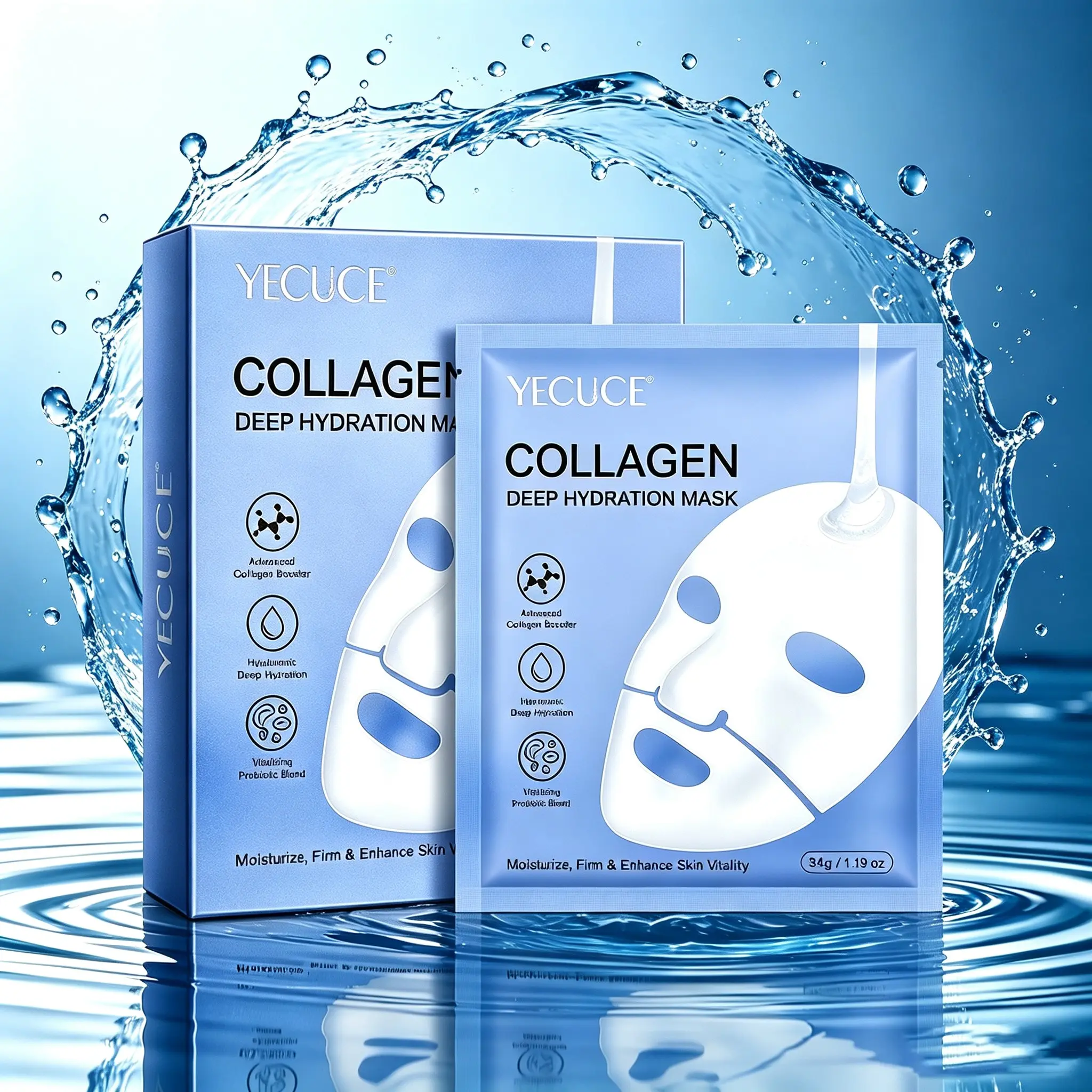 6 Collagen Face Masks: Nourish, Hydrate, and Moisturize; Reduce Fine Lines; Leave Skin Radiant and Bright