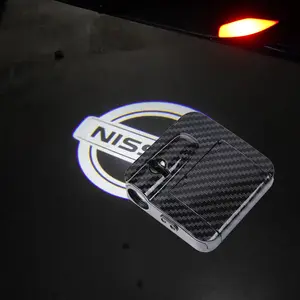 2Pcs HD Logo Projector Door Lights for Nissan Altima Maxima Titan Armada| LED Puddle Lamp