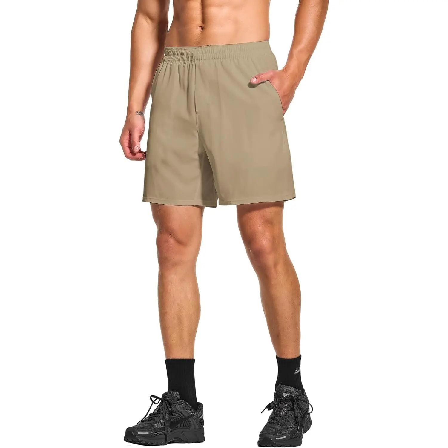 Men's 7" Lined Tennis & Workout Shorts - Quick Dry Athletic Gym Running Training Shorts with Pockets
