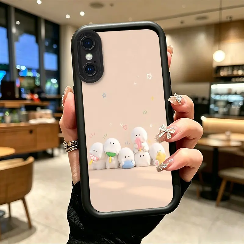 Phone case for iphone X XS XSMAX TPU Shockproof Gift Cute Marshmallow-style Buddies Phone Case Full cover protection Celestial Eye Layered Phone Case BO-JT-MUPJ