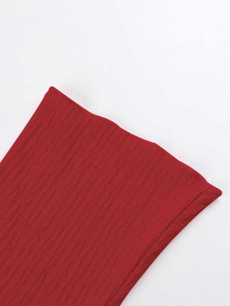 Women's Plain Lace Up Tie Back Flounce Sleeve Dress, 1 Count Elegant Square Neck Long Sleeve A Line Dress for Party Holiday Wedding Guest, Ladies Spring&Fall Clothes