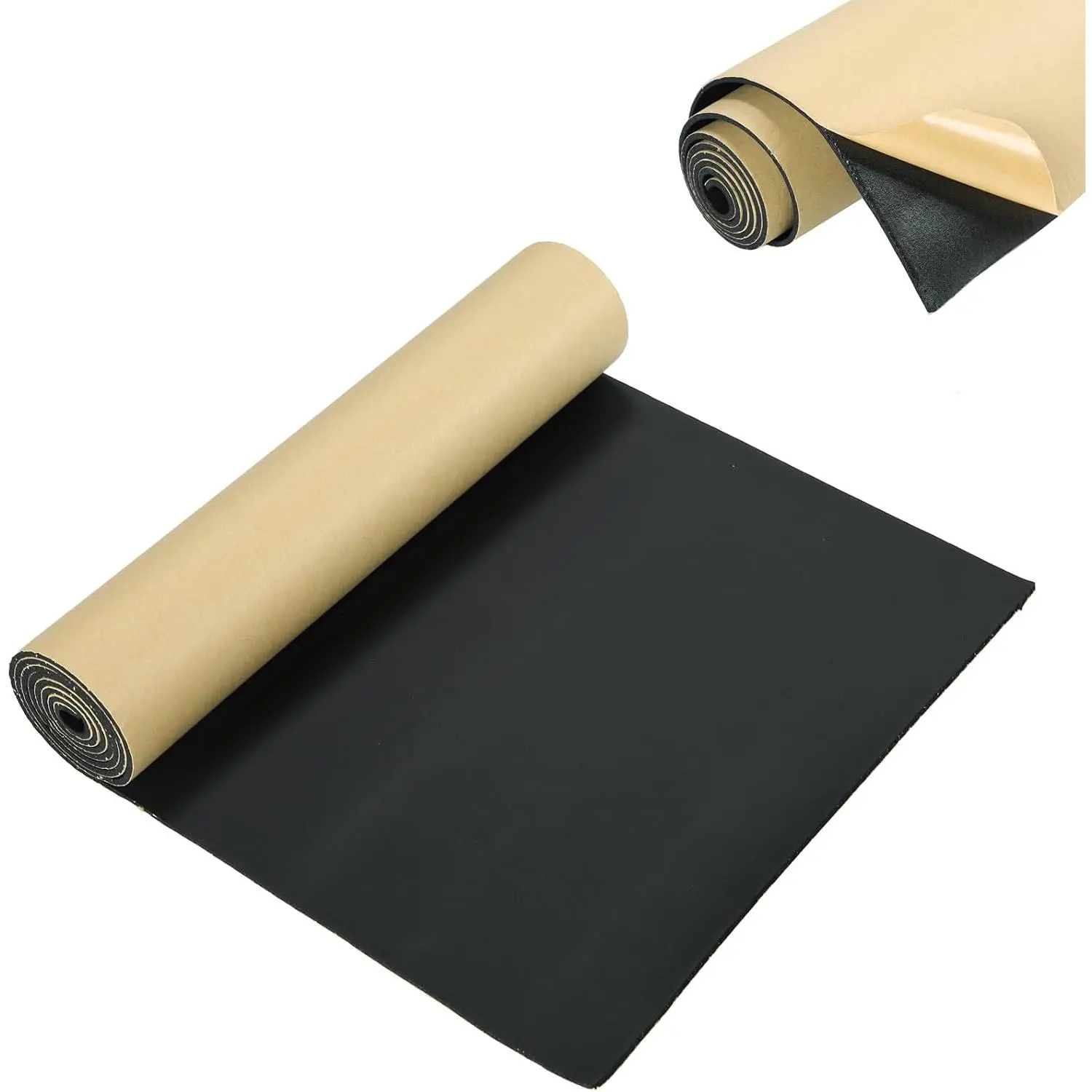 Neoprene  Rubber Sheet with Adhesive-1/8 T x 12" W x 24" | Sponge Neoprene,  Rubber Sheet, Cut to Multiple  and Lengths for DIY Padding Gaskets,Crafts