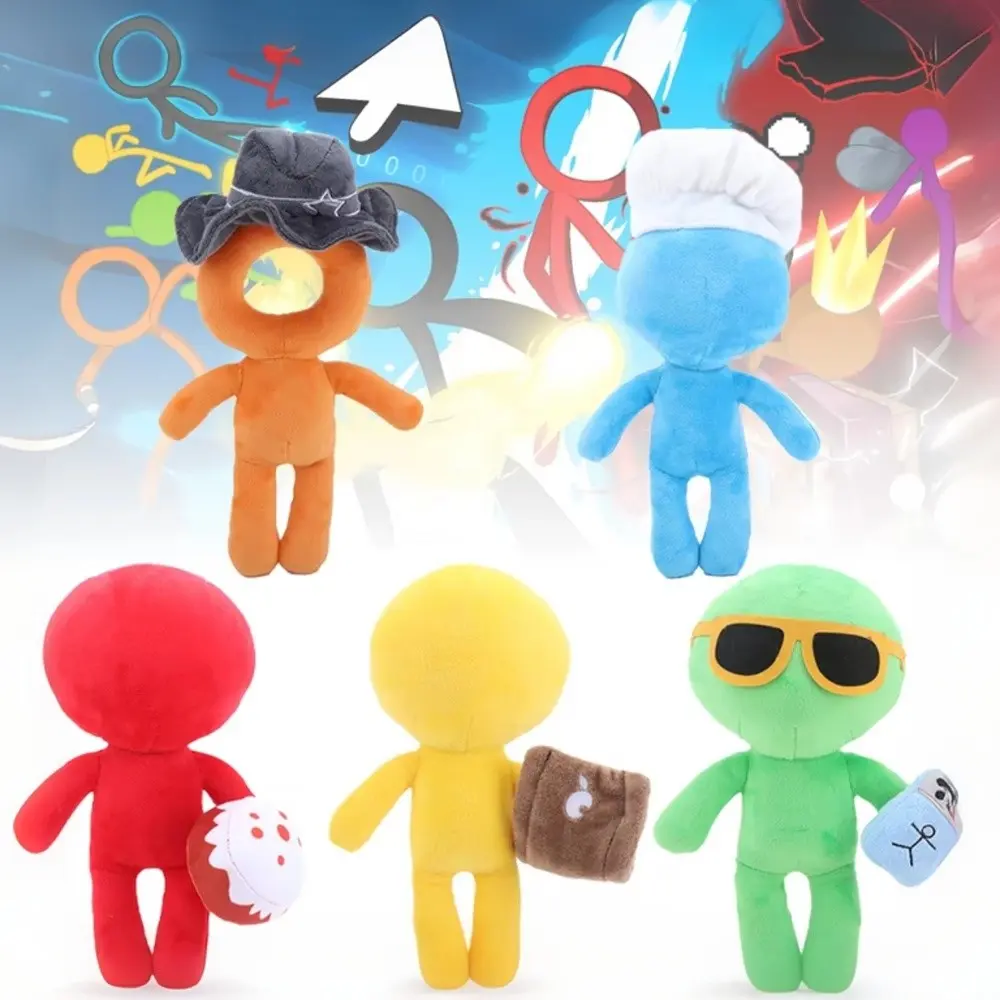 Alan Becker Sheriff Second Coming Plush Toy, Soft Stuffed Collectible Stick Figure Doll with Fun Accessories and Vibrant Colors, Perfect Anime & Meme Collectible, Game Room Decoration, Gift for Kids, Teens, Gamers, and Holiday Presents