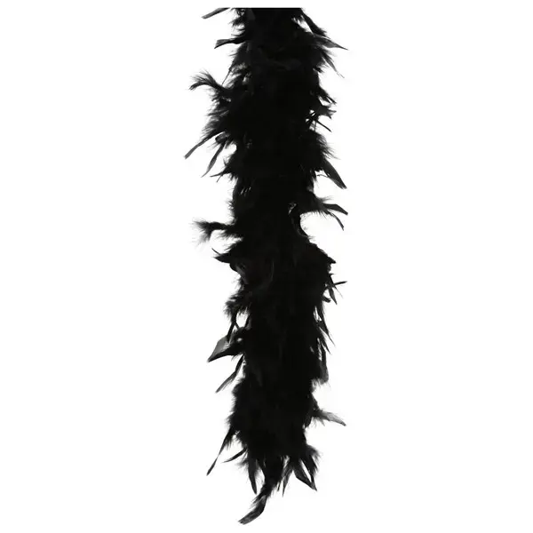 Black 80 Gram Feather Boa for Women