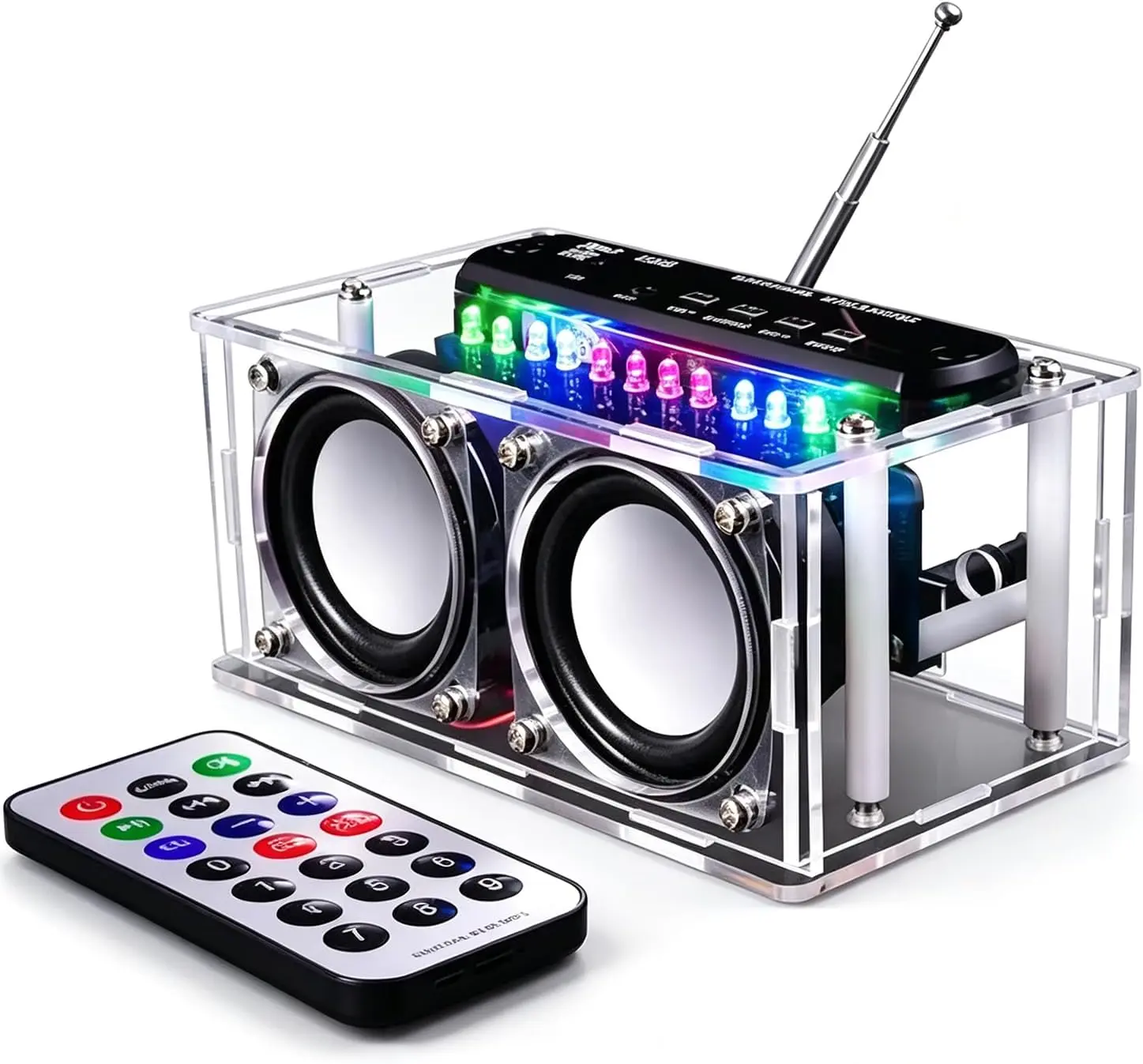 Bluetooth Speaker DIY Kit Soldering Practice Kit FM Radio Kit 87.5MHZ-108.0MHZ FM Radio DIY Kit Audio Kits Speaker Soldering Project Kit
