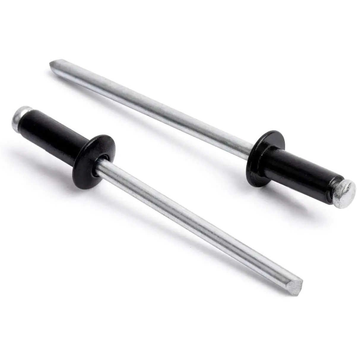 100 count 1/8" x 3/8"  Blind Rivets, 3.2 x 10mm Pop Rivets, Pack of 100 (Black)