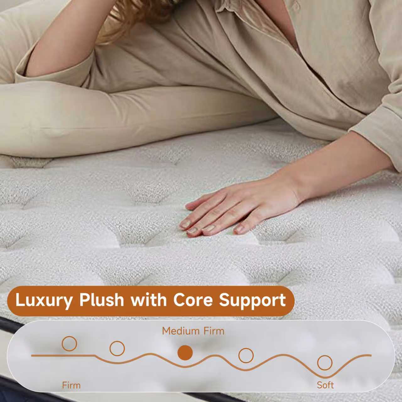 Queen King Mattress 8/10/12 Inch 14 InchSuperior Firm Hybrid Mattress In A Box - EuroTop Luxury Mattress-Gel Memory Foam AndInnerspring Hybrid Mattress For MotionIsolation, Edge Support, 365-nights Trail