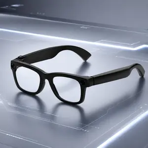 Ai Smart Glasses with Camera, Supports Photo & Video Capture, Smart Translation, Voice Chat, Music Playback, Non-Color Changing, PC Frame