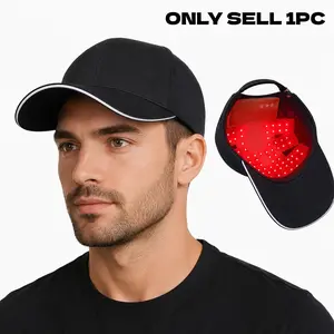 Relaxation Hat LED Hair Care Device Cap with Vibrating Duckbill, Home Outdoor Travel Hat, Must-Have Portable USB Rechargeable Battery, Halloween Gift for Men and Women, Christmas Gift, Led Hats