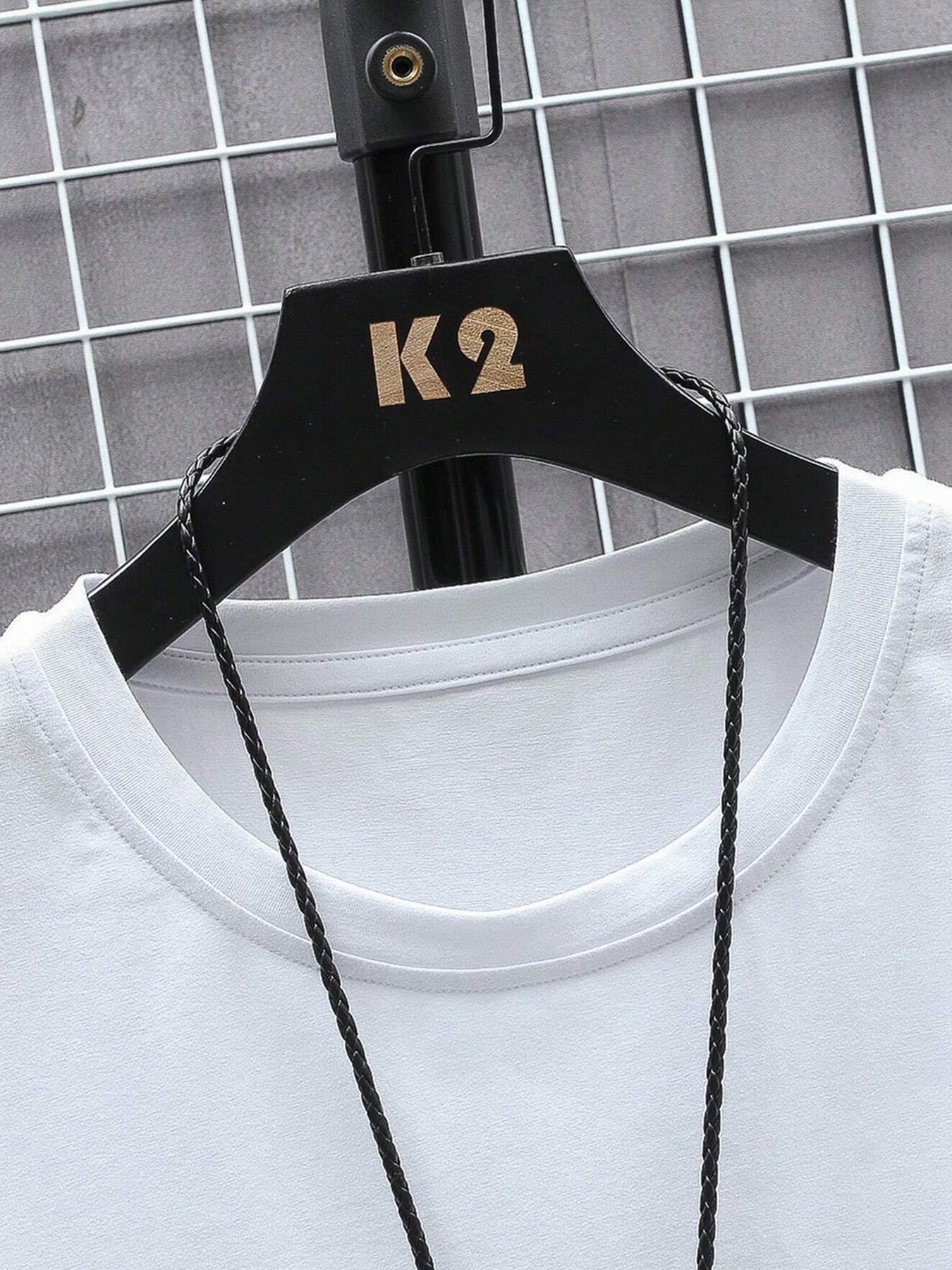 Men's Solid Color Round Neck Sleep Tee, Regular Fit Casual Soft Comfortable Short Sleeve PJ T-Shirt for Daily Home Wear, Men's Sleepwear for All Seasons