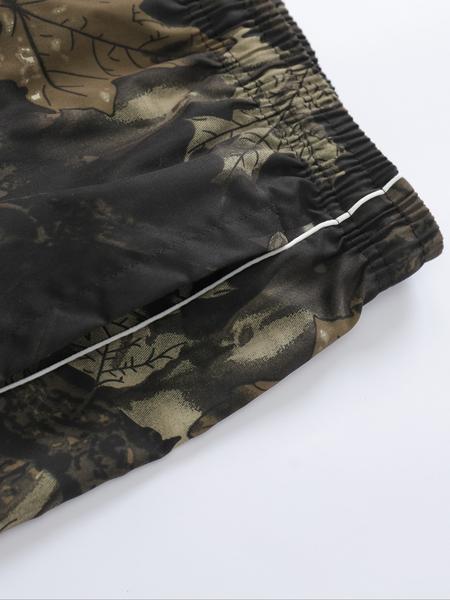 Men's Casual Jogger Pants with Forest Print, Drawstring Waistband, Perfect for Daily Wear & Leisure Activities, Workout Jogger