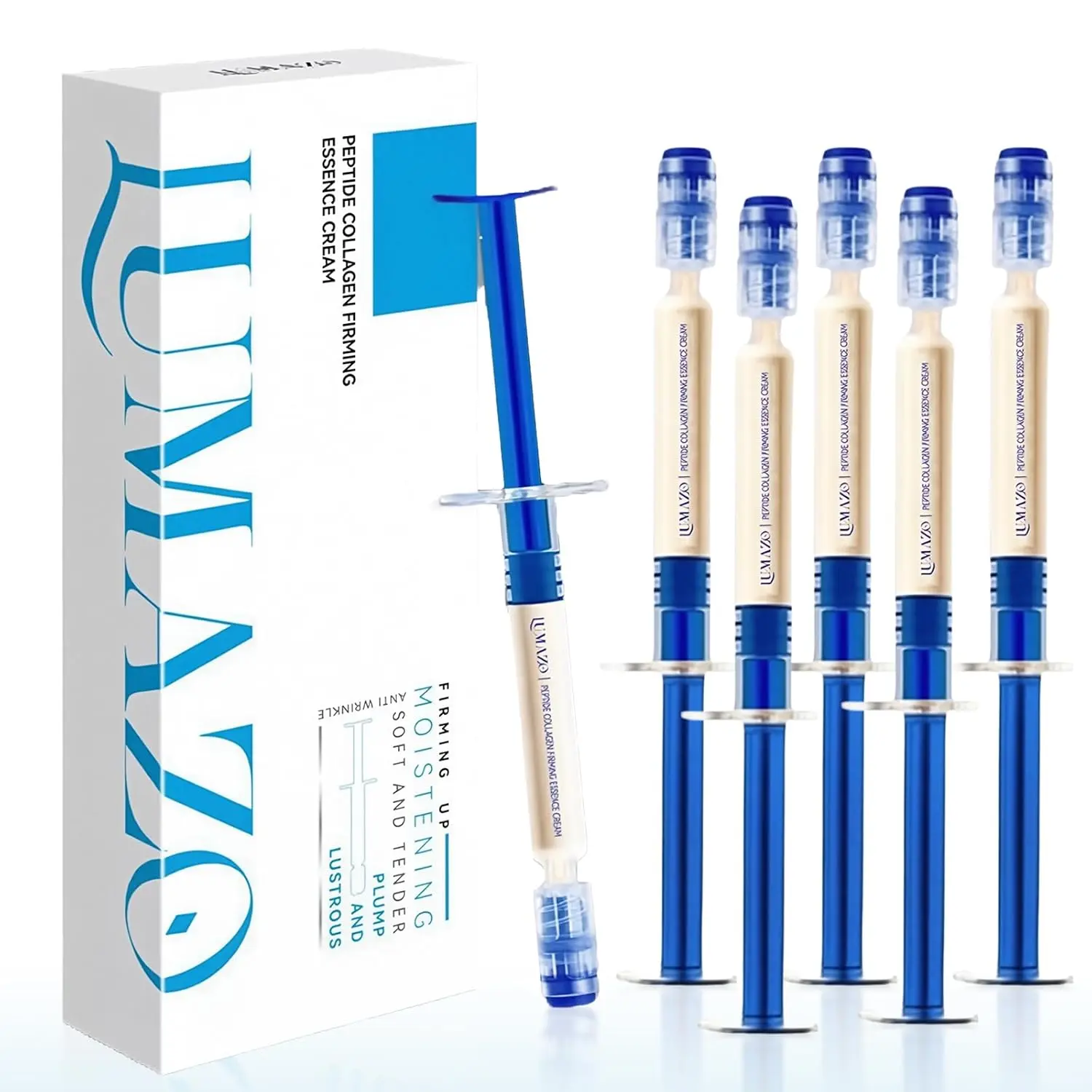 Lumazo Polypeptide Collagen, Polypeptide Collagen Elastic Essence Cream, Micro Molecular Collagens Anti Wrinkle Lotion (2 pcs/box) (3box)