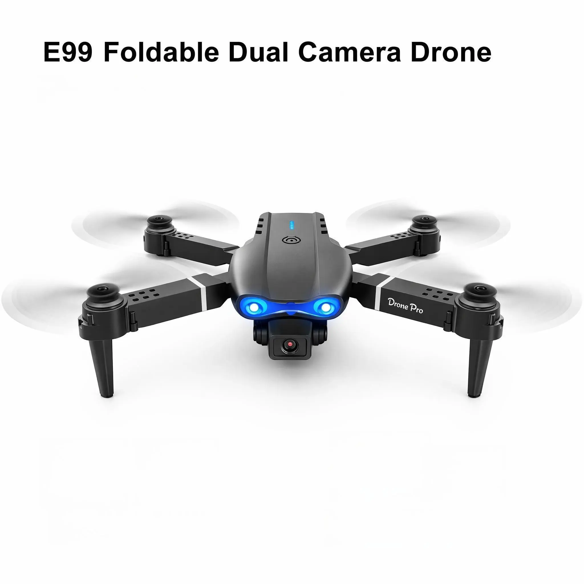 E99 RC Drone Quadcopter, Radio Controlled Flying Aircraft Toy, Outdoor Recreational RC Toy for Daily Outside Entertainment and Hobby Play