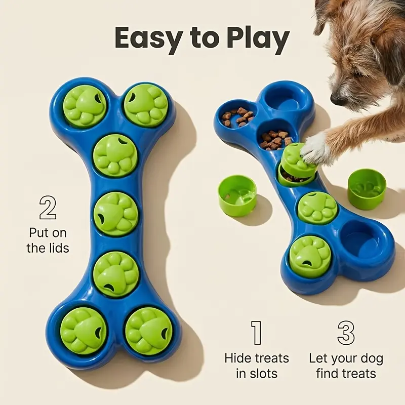 Model C Interactive Dog Puzzle Bowl Foraging Slow Feeder Anti-Choke Training Toy