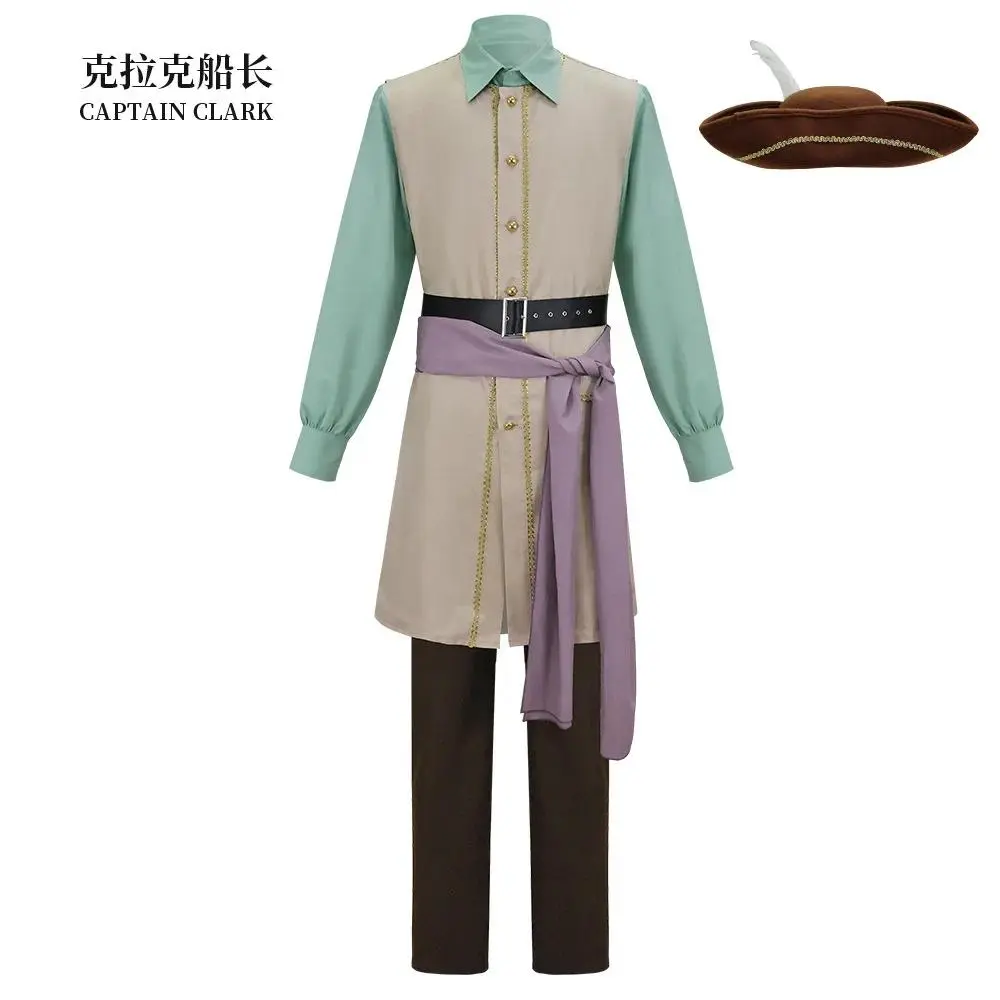 Fancy Dress 2026 Movie Backrooms Captain Clark Cosplay For Men Clothing Man Costume Halloween Adult Male Party Outfits