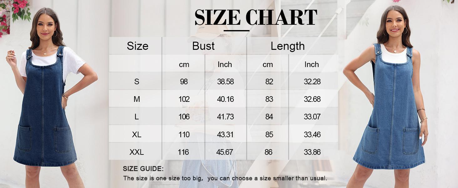 Imily Bela Women's Sleeveless Casual Denim Dress Crewneck Vintage Overall Mini Dress with Pockets