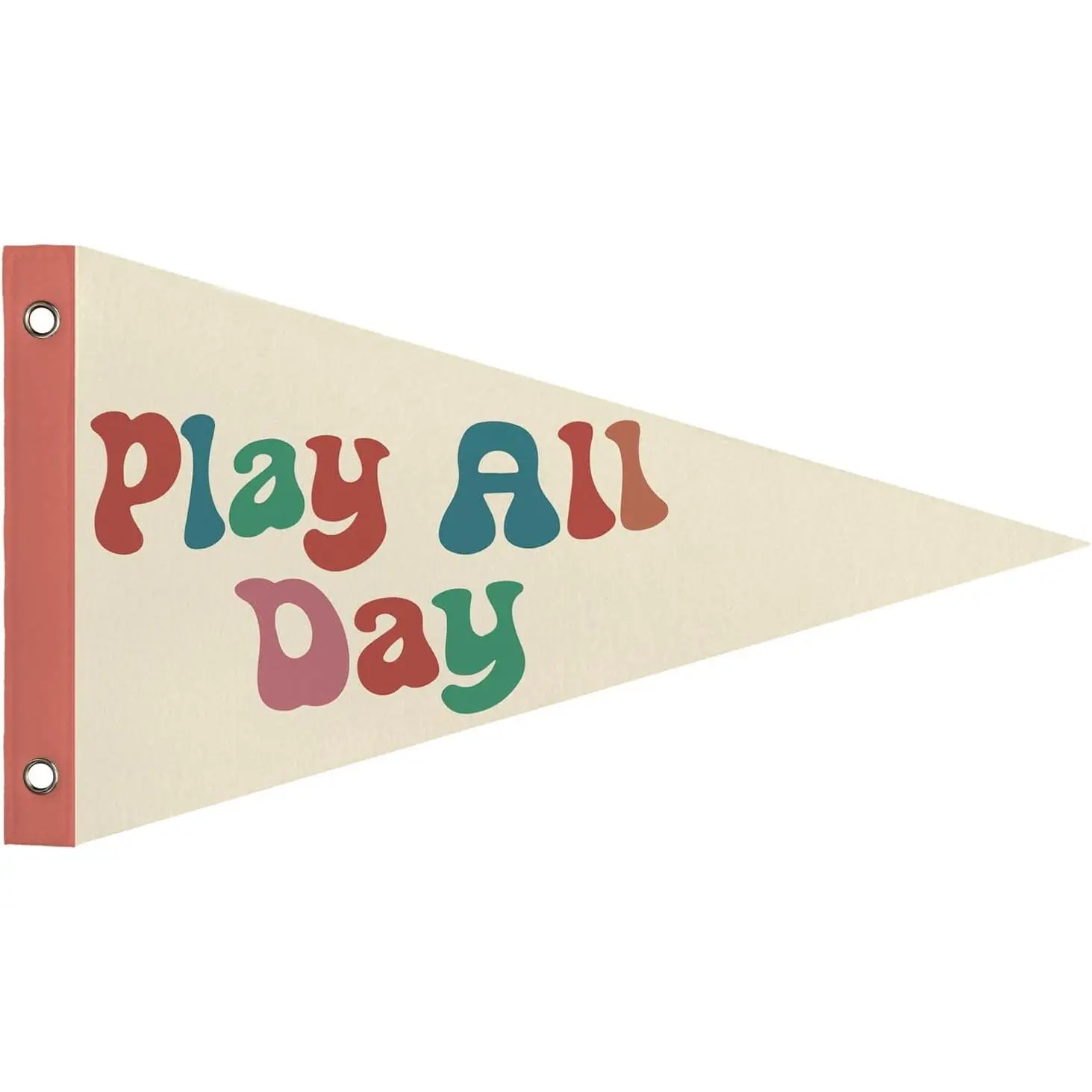 Play  Day Wall Art Decor,  Girls  Playroom Room Decor Pennant Banner Flags, Cute Wall Decorations Girly for   Girls Bedroom, 8x14 Inch