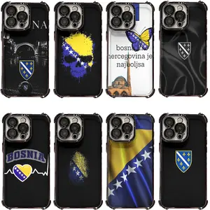Bosnia and Herzegovina Flag Phone Case - Multi-Style, Minimal Shield Logo Frame, Matte Finish Mobile Phone Accessories for iPhone 17, 16 Pro Max, 15, 14 Plus, 13, 12, 11