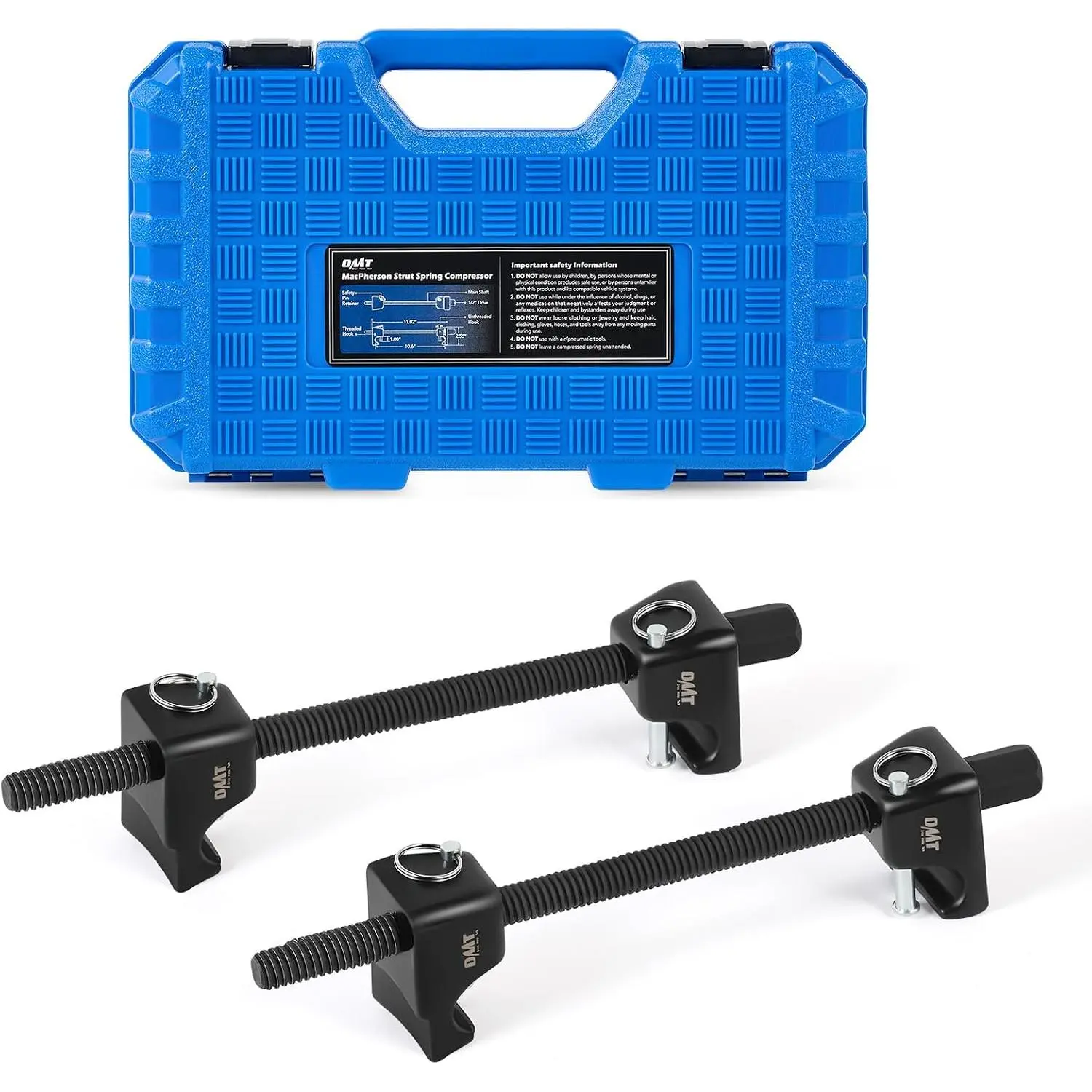 Macpherson Strut Spring Compressor Tool Set with 10.5" Range