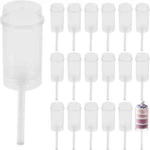 30Pack Cake Push up Pop Containers,Plastic Push up Cake Pop Container Plastic Cake Push up Pop Container with Lid for Cake, Ice Cream, Dessert, Jelly, Wedding Birthday Party