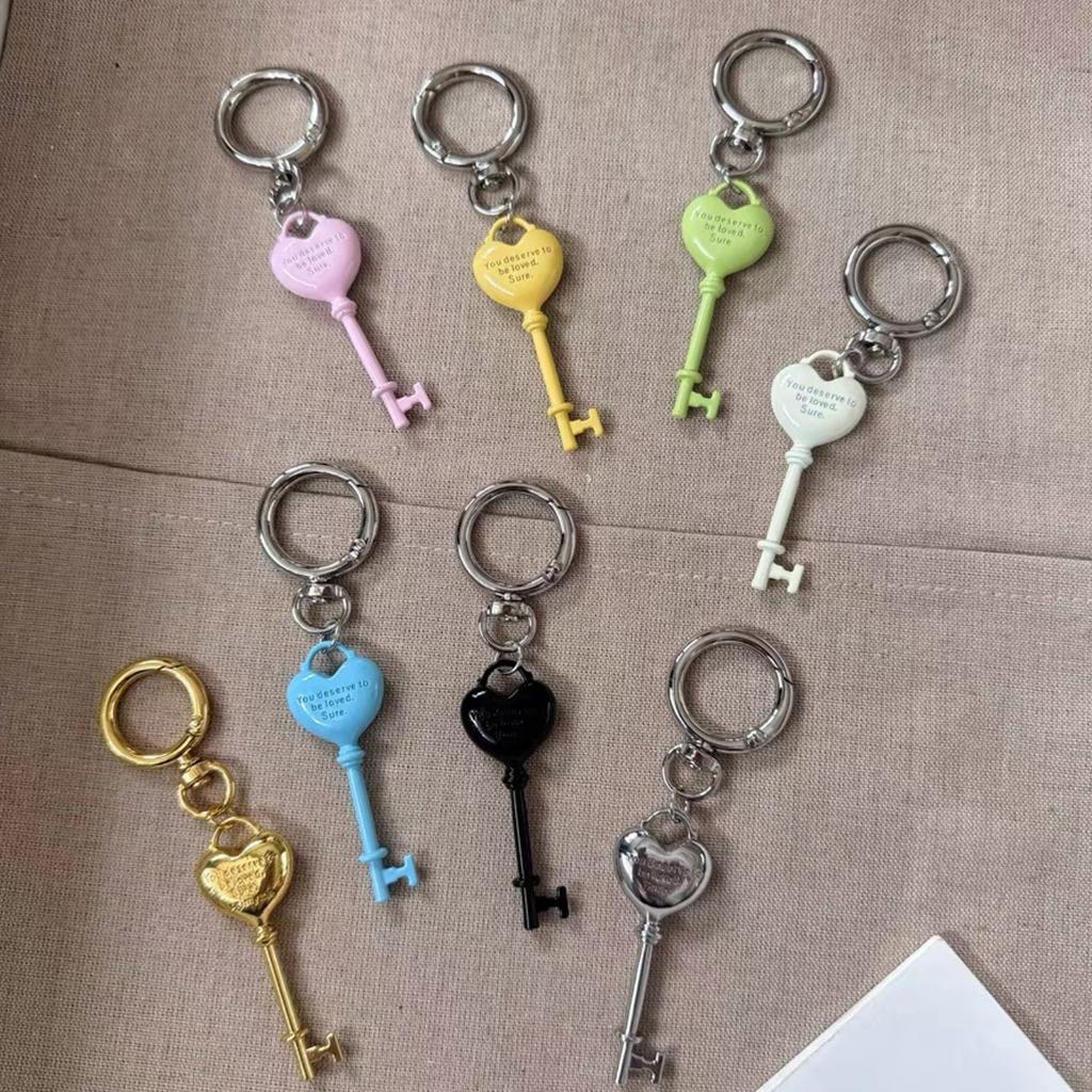 Personalized Alloy Keychain For Couples Lightweight Heart Design Love Heart Key Ring Versatile Bag Backpack Accessory