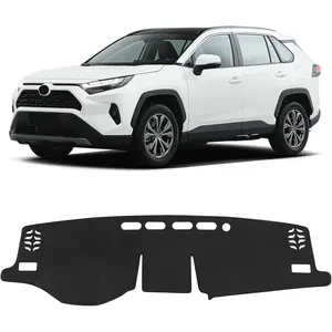 Dash Cover for Toyota RAV4 2025 2024 2023 2022 2021 2020 2019 Hybrid, Prime (PHEV) Accessories Flannel Dashboard Cover Dash Mat Center Console Cover Sunshield Protector Pad