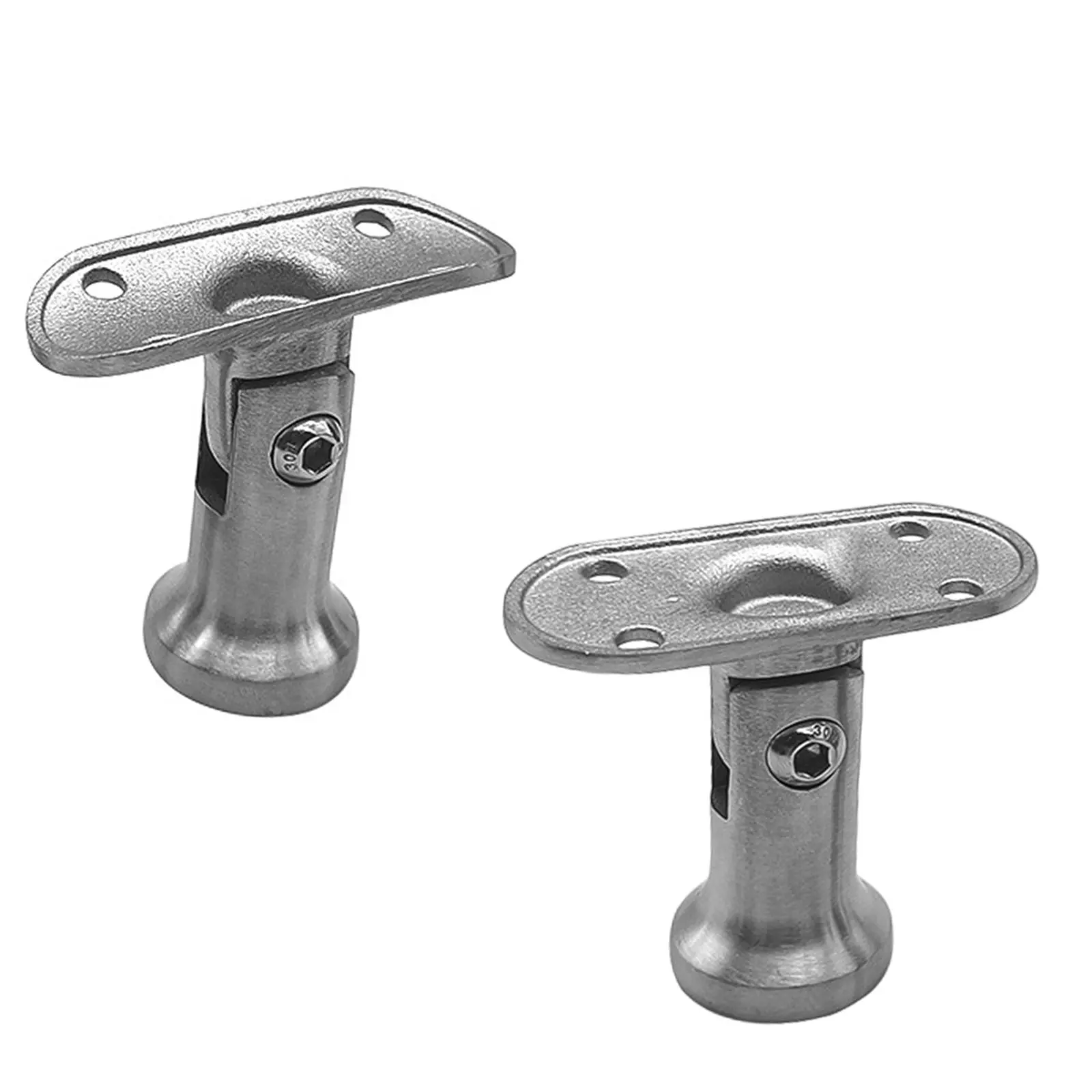 Banister Bracket Handrail Column Support Heavy Duty Cast Railing Fittings Flat or Saddle Handrail Holder Stainless Steel for Domestic