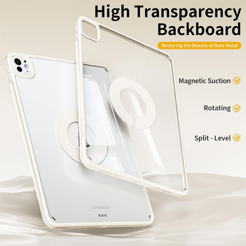 Magnetic Detachable Tablet Case with Pen Slot, 1 Count 360° Rotatable Tablet Protective Cover, Multifunctional Tablet Protective Case for iPad Mini 6